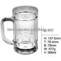 Haonai M-30613 Hot Sales glass beer mugs with handles